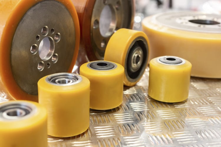 Polyurethane elastomer for printing rollers