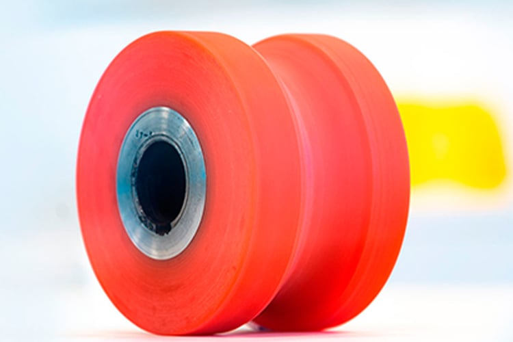 Polyurethane elastomer for printing rollers