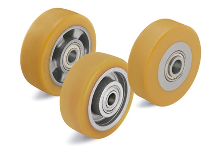 Polyurethane elastomer for industrial wheels and castors