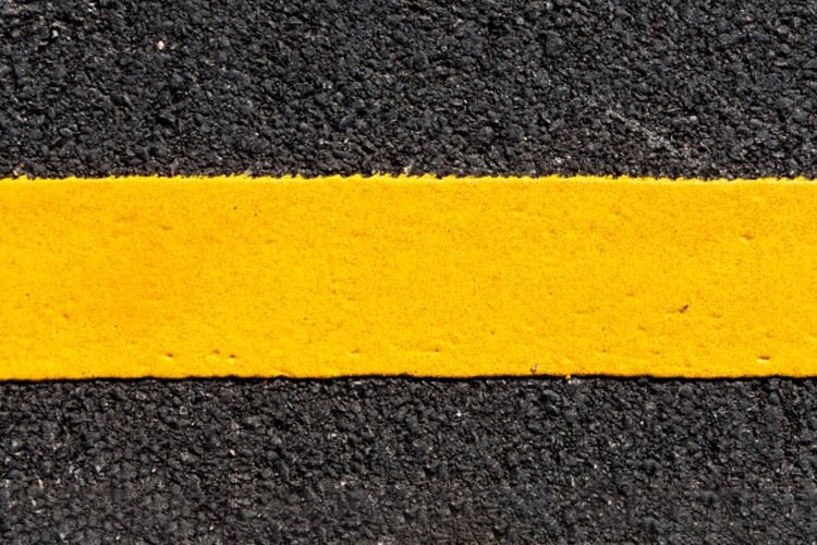 Acrylic resins for road marking paints on roads